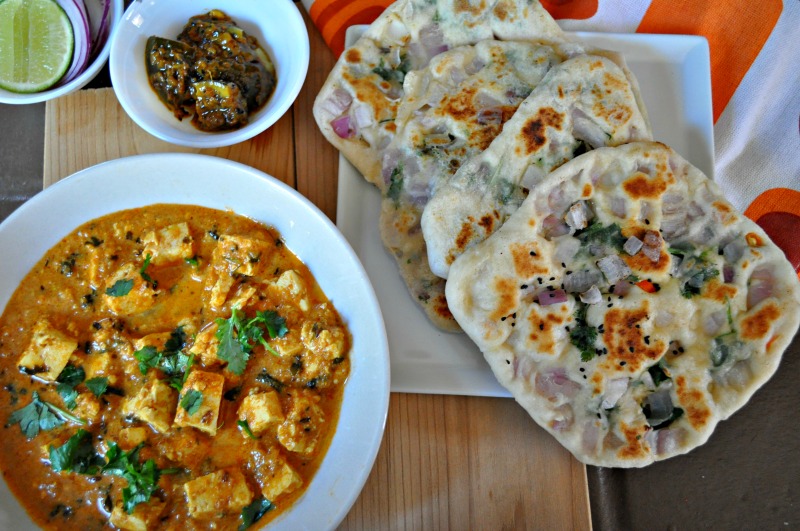 Malai Paneer with Onion Kulcha