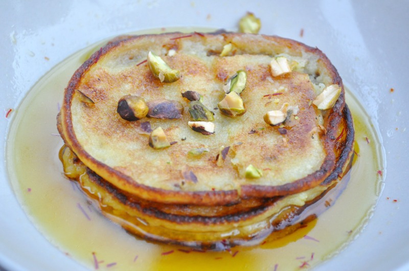 Make some Chhanar Malpoa ( Ricotta Cheese Dumplings in a Warm Sugar Syrup flavoured with Indian spices.