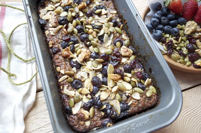 Banana Bread Baked Oatmeal Recipe