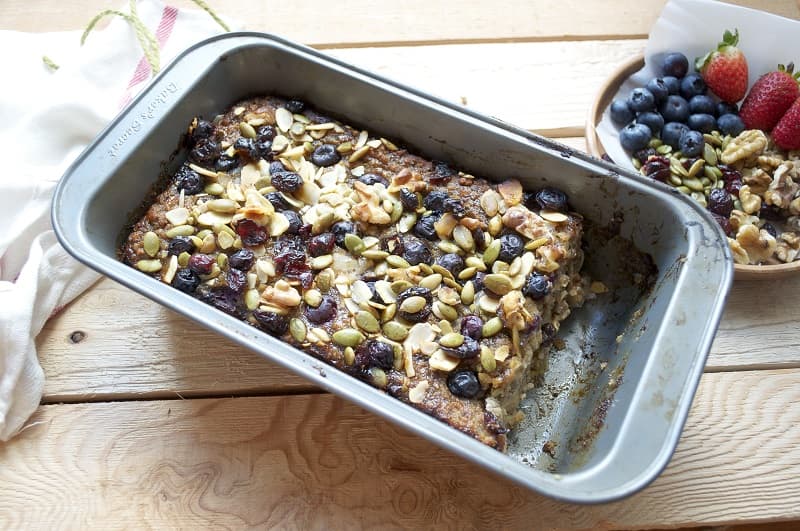 Banana Bread Baked Oatmeal