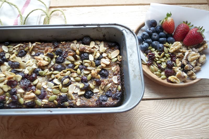 Banana Bread Baked Oatmeal