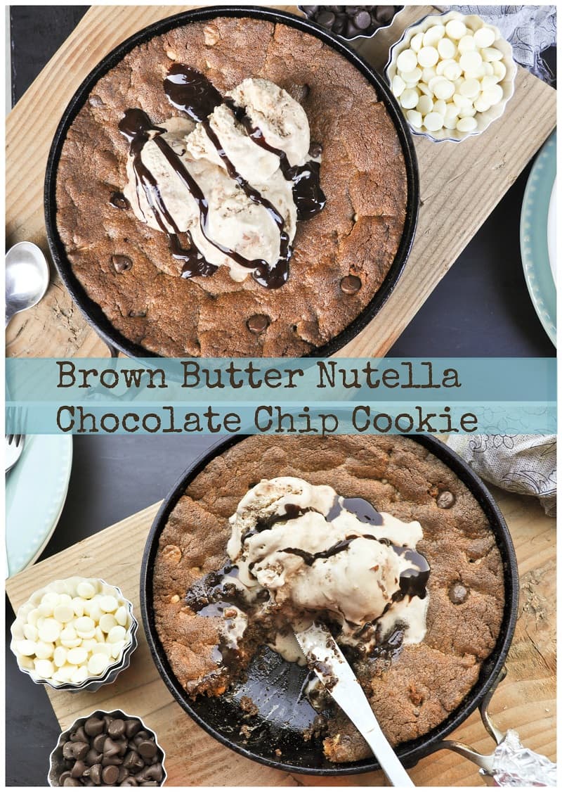 Brown Butter Nutella Chocolate Chip Cookie