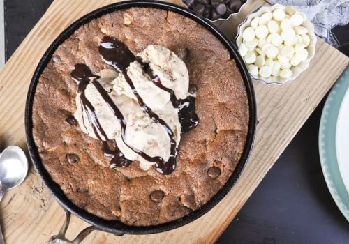 Choco Chip Skillet Cookies