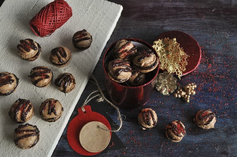 Mocha Macarons