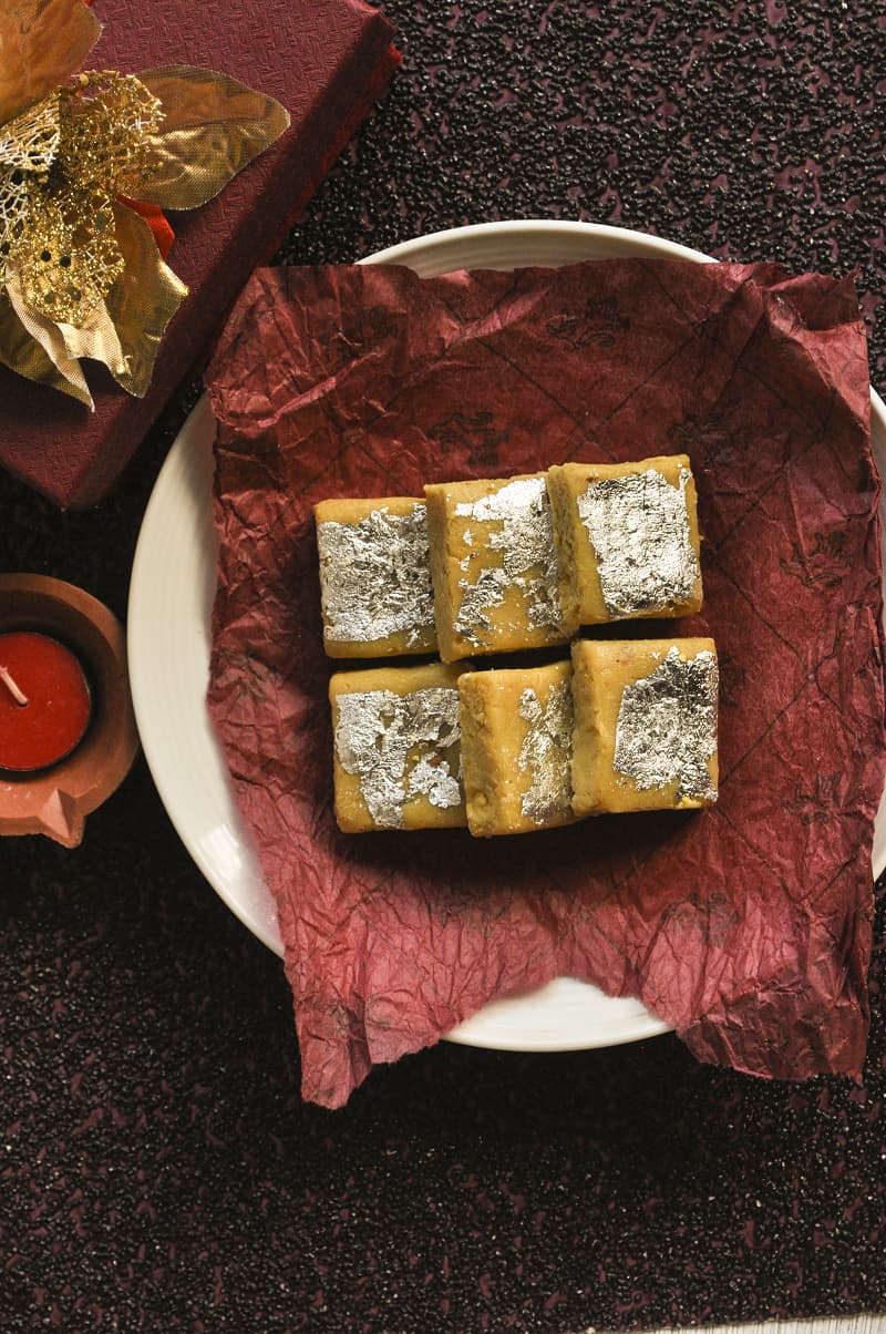 Besan Mawa Barfi Recipe