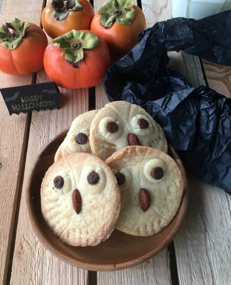 Eggless Shortbread Cookies - Halloween Special