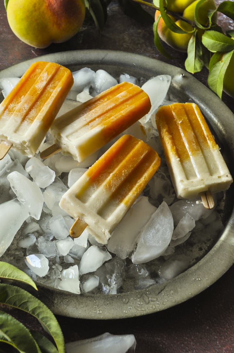 Peach Popsicles