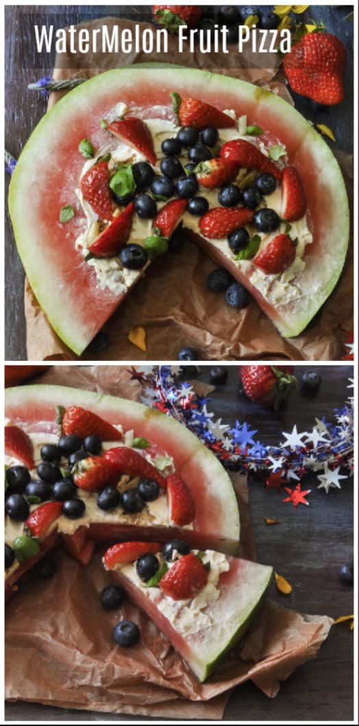 Watermelon Fruit Pizza Recipe