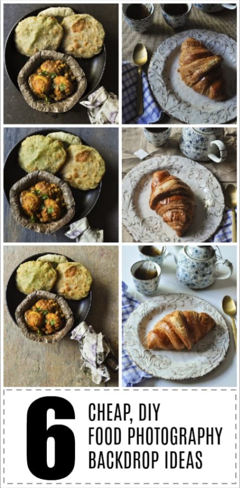 Food Photography Backdrops DIY Ideas for Bloggers & Instagram