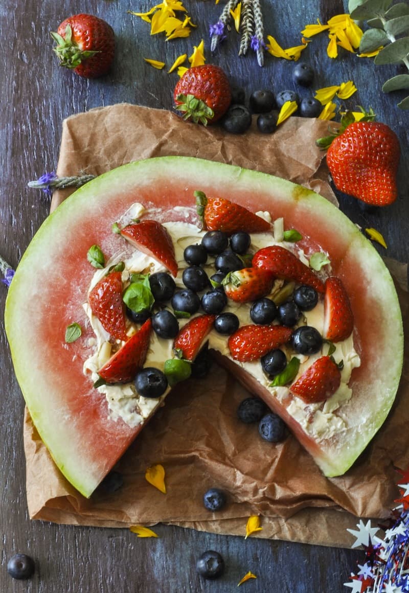 Watermelon Pizza Recipe - The Healthy Treat