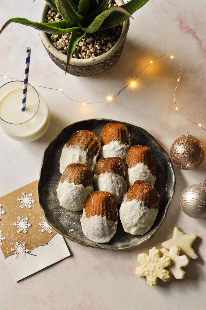 Espresso Eggnog Madeleines