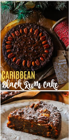 Christmas Black Rum Cake Recipe
